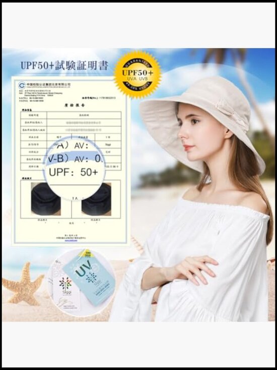 Cotton Bucket Hat Wide Brim Sun Protection Foldable Travel Beach Gardening main image 7